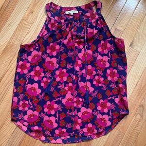 Rose & Olive Pink and Purple Floral Blouse